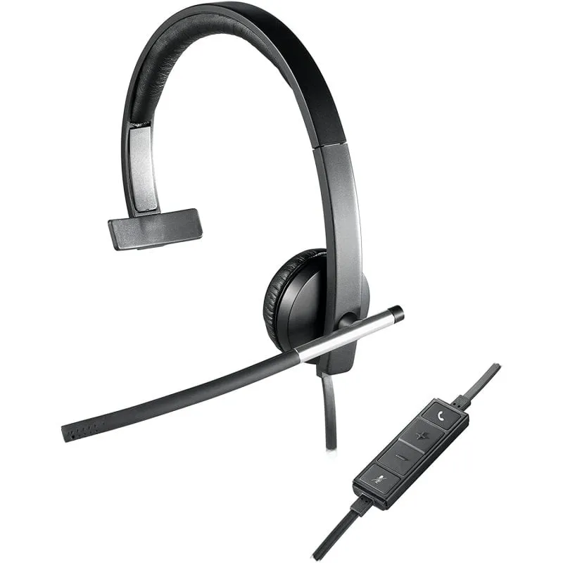 Logitech H650e Auricolare Cablato A Padiglione Ufficio USB tipo A Nero - immagine 1