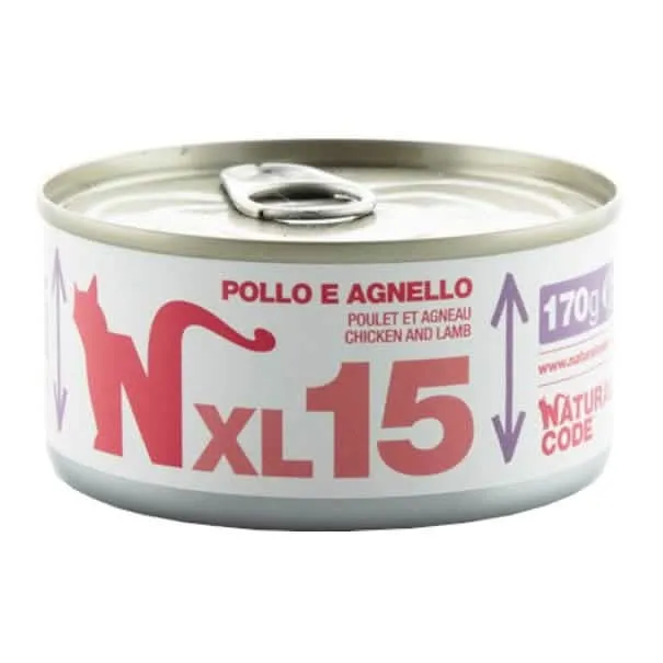 Natural code pollo e agnello umido gatto lattina 170 g - immagine 1