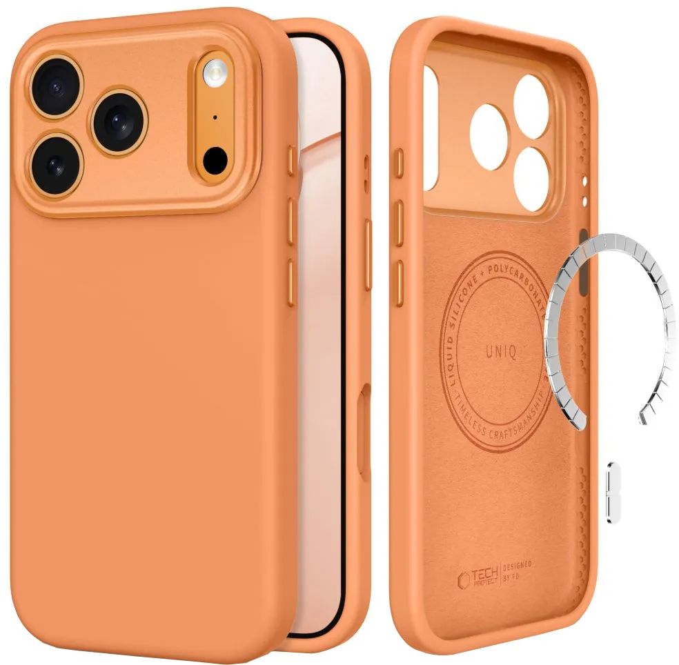 Custodia MagSafe per Apple iPhone 18 Pro / 17 Pro, Tech-Protect, Uniq CC, Arancione - immagine 1