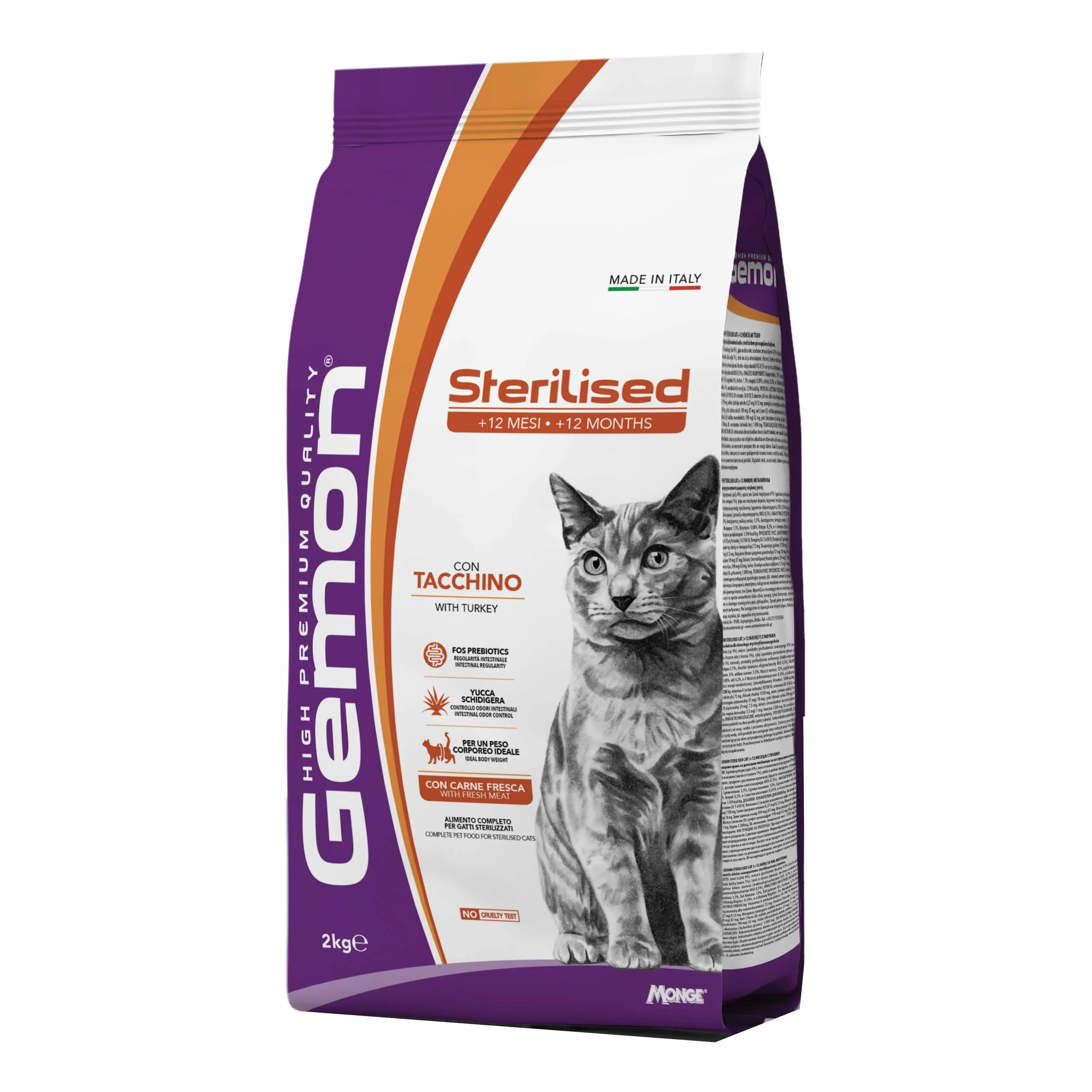 Gemon sterilized tacchino 2 kg - immagine 1