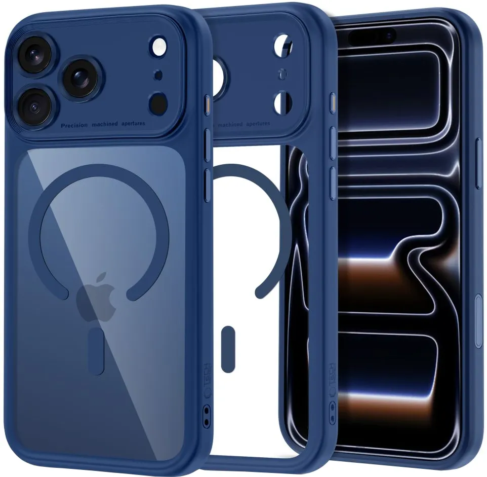 Custodia MagSafe per Apple iPhone 18 Pro Max / 17 Pro Max, Tech-Protect, MagPeak CC, Blu Navy - immagine 1