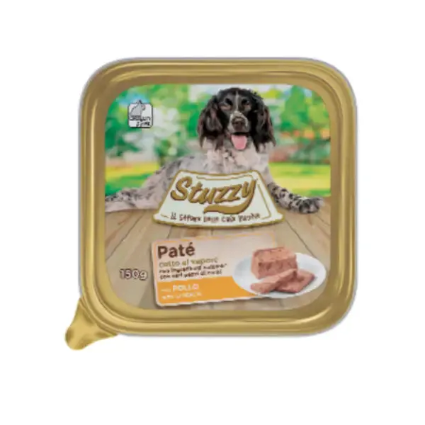 Stuzzy Dog Patè cotto al vapore 150 gr Pollo - confezione da 22 pezzi - Cibo umido per cani - immagine 1