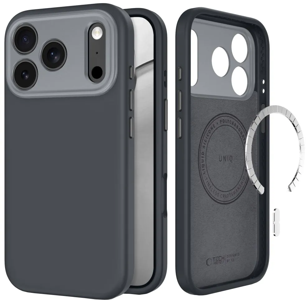 Custodia MagSafe per Apple iPhone 18 Pro Max / 17 Pro Max, Tech-Protect, Uniq CC, Grigio - immagine 1