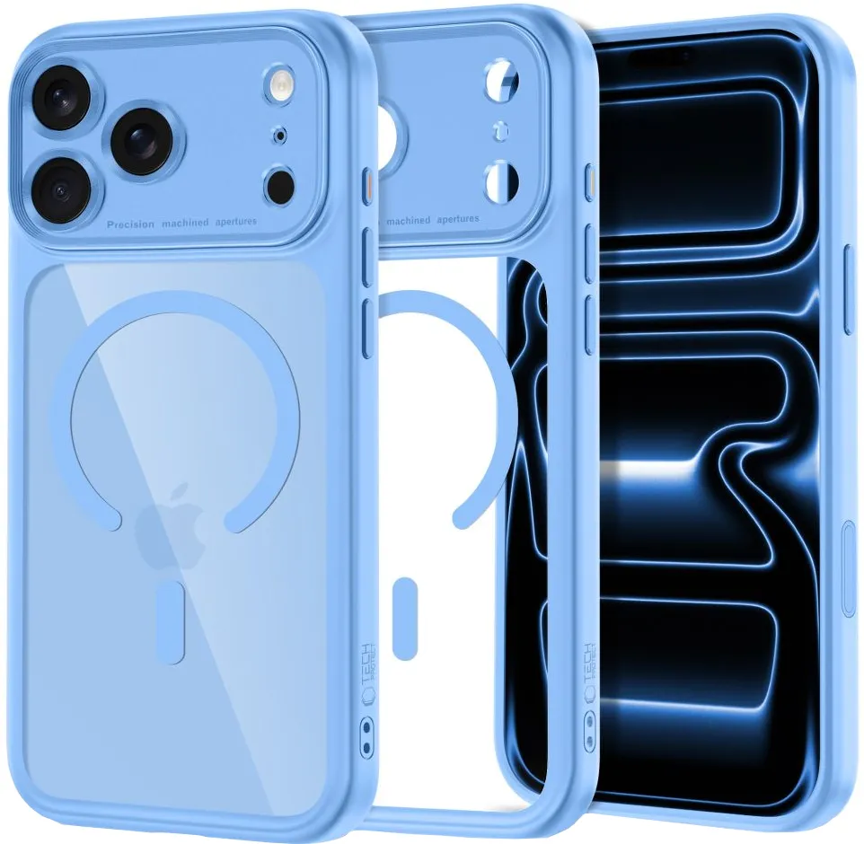 Custodia MagSafe per Apple iPhone 18 Pro Max / 17 Pro Max, Tech-Protect, MagPeak CC, Blu - immagine 1