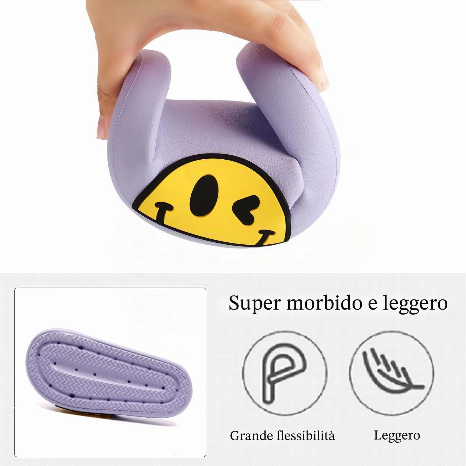 Waysoland Ciabatte donna uomo estive da Spiaggia Sandali,Ciabatte Morbide per bambini bagno,Doccia,pantofole antiscivolo infradito per interni esterni(Viola chiaro,35/36 EU) - immagine 4