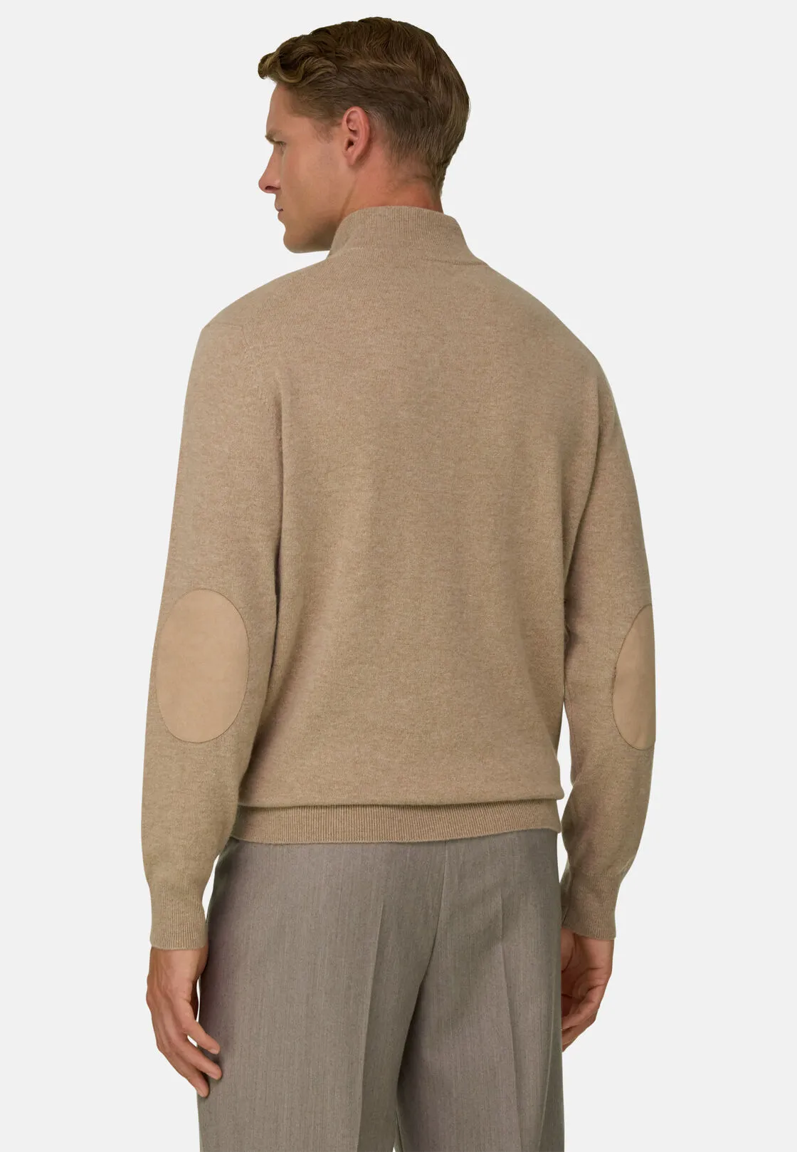 Boggi, Lupetto Mezza Zip In Lana Cashmere Melange, Uomo, , Taglia: L - immagine 4