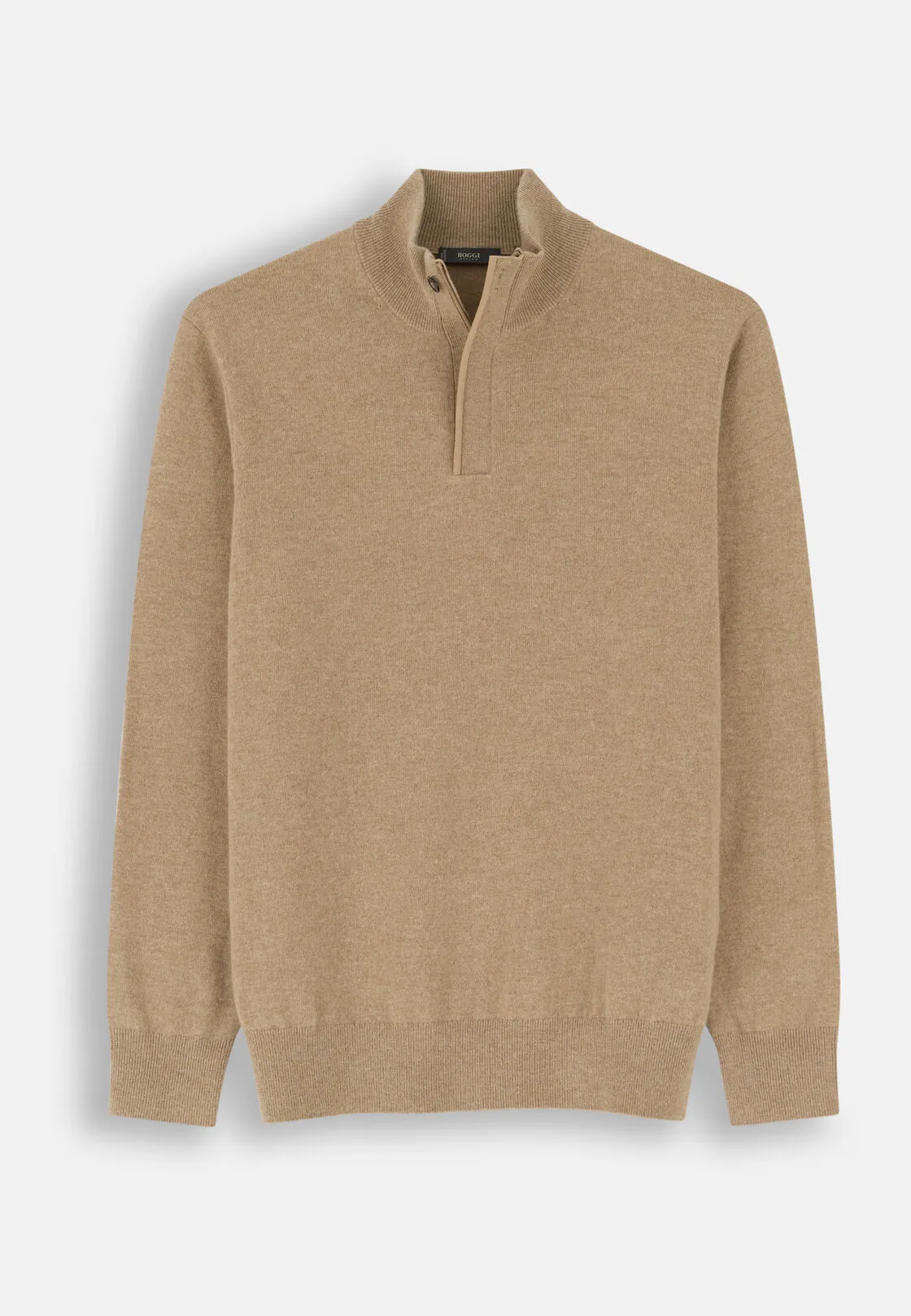 Boggi, Lupetto Mezza Zip In Lana Cashmere Melange, Uomo, , Taglia: XL - immagine 5