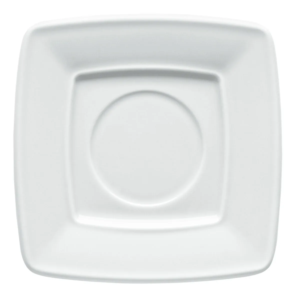 6x VEGA Piattino per tazzina caffè Melbourne; 12.5x12.5 cm (LxL); bianco; quadrata; 6 pz. / Pacco - immagine 1