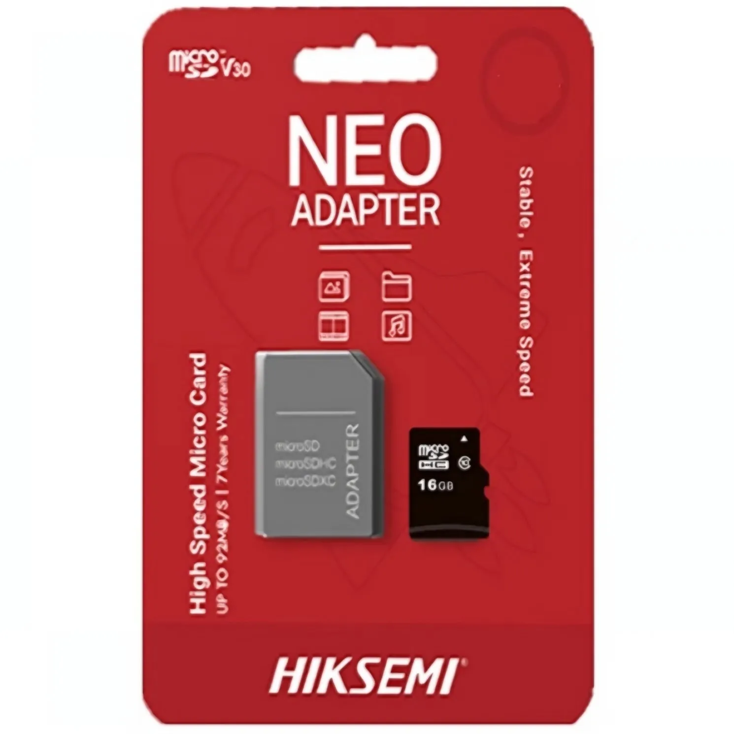 Scheda di memoria microSDHC Hiksemi, 16Gb, Classe 10, con adattatore HS-TF-C1/16G/a - immagine 1
