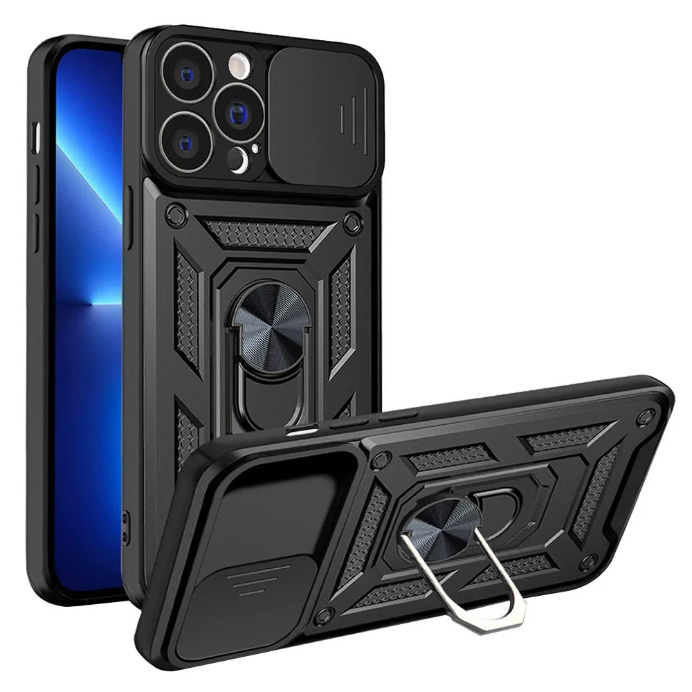 Custodia per Apple iPhone 13 Pro Max, Techsuit, CamShield, Nera - immagine 1