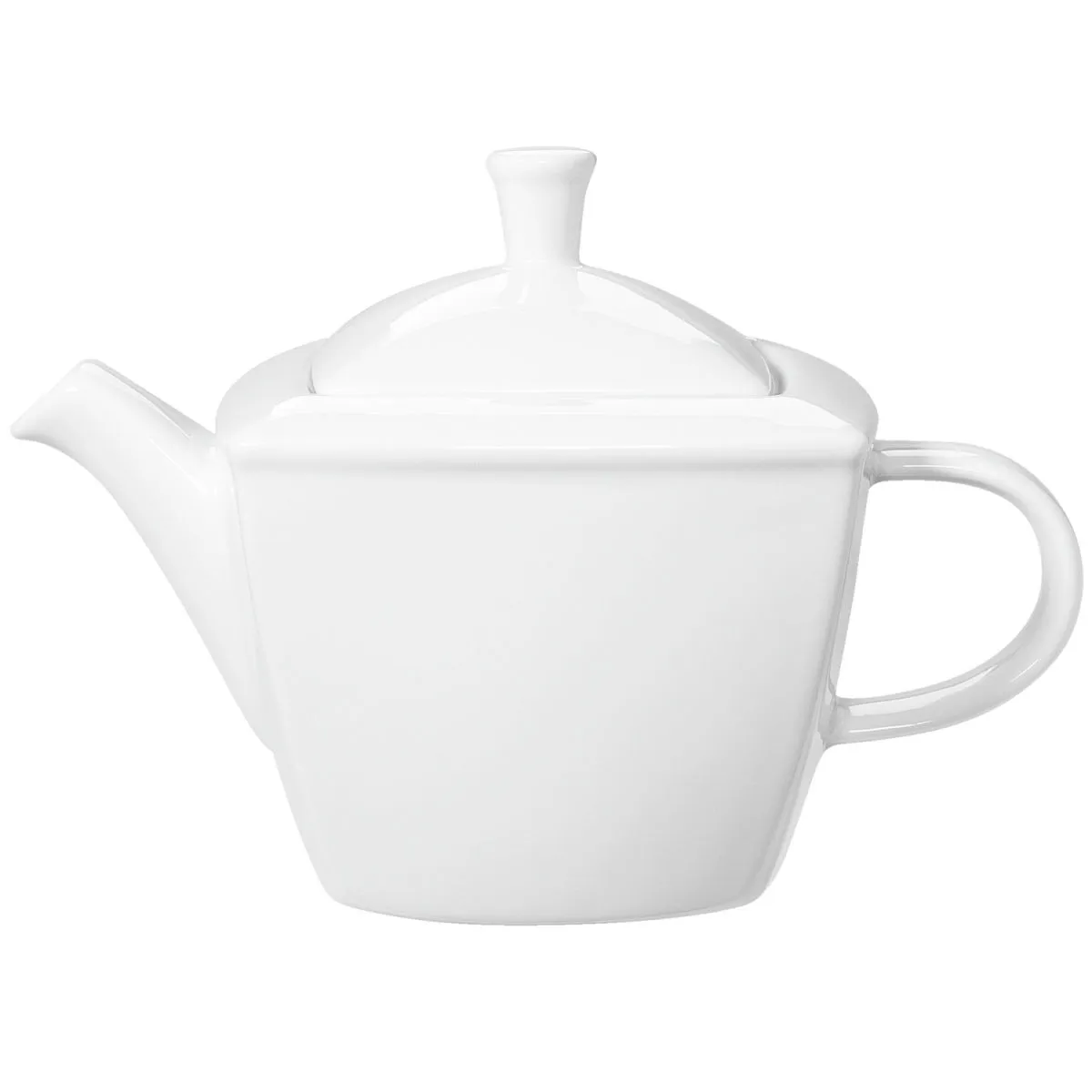 6x VEGA Teiera Melbourne; 450 ml, 11.2x11.2x13 cm (LxLxH); bianco; quadrata; 6 pz. / Pacco - immagine 1