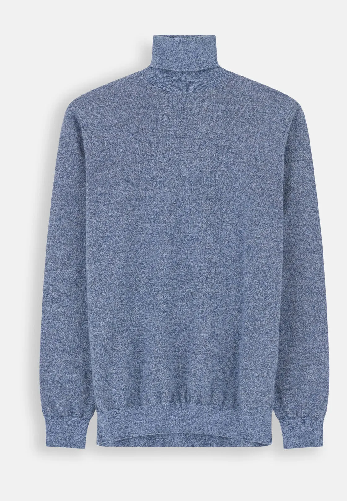 Boggi, Dolcevita In Lana Merino Cashwool® Mouliné, Uomo, Azzurro, Taglia: XL - immagine 5