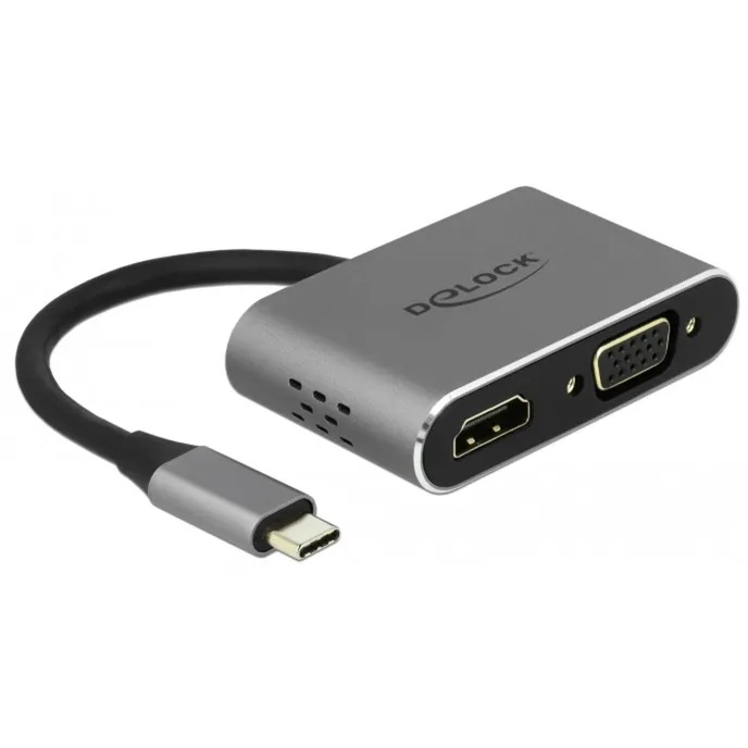 64074 hub di interfaccia USB 3.2 Gen 1 (3.1 Gen 1) Type-C Grigio, Adattatore - immagine 1
