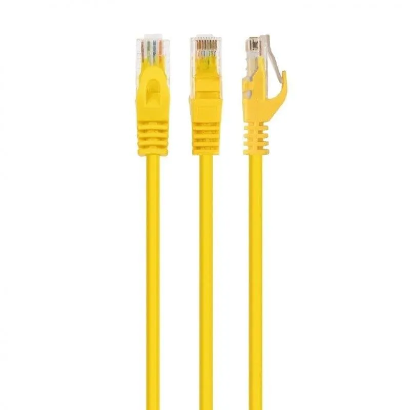 Cavo di rete Gembird PP6U-0.5M Cat6 UTP 0,5 m giallo con connettori RJ-45 - immagine 1