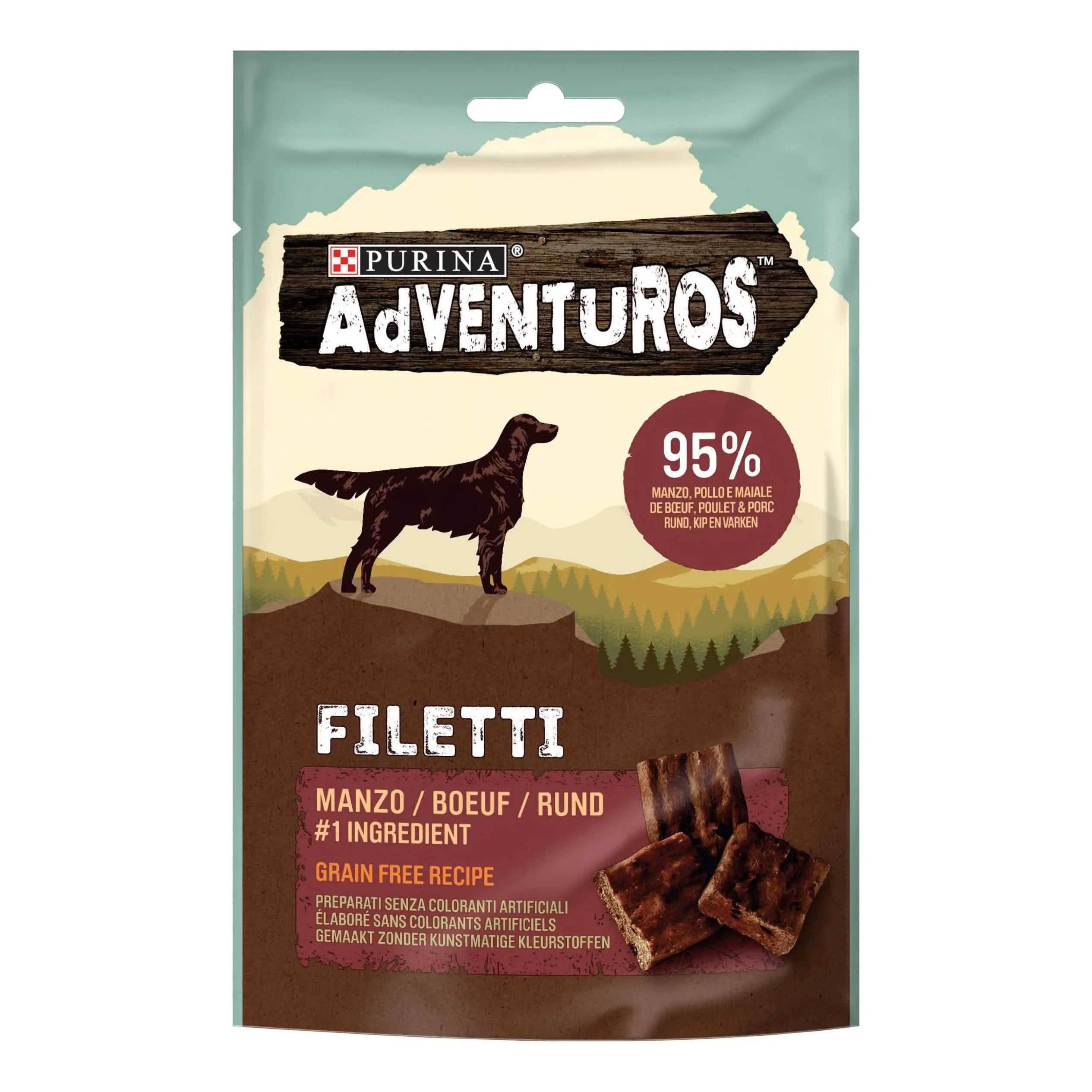 Adventuros filetti beef 70 g 7 pezzi g it - immagine 1