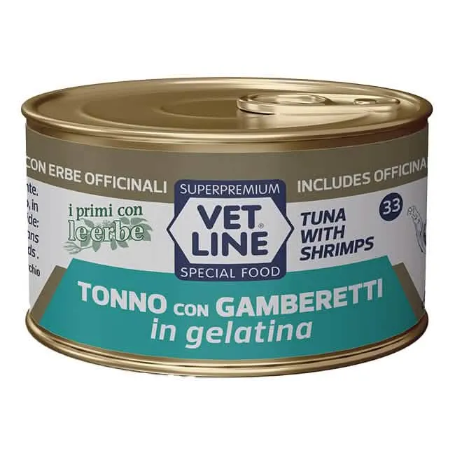 Vet line gatto tonno/gamberi gelatina 70 g - immagine 1