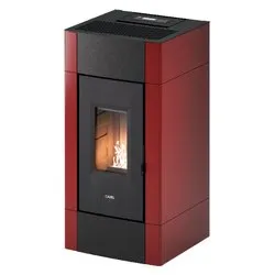 Stufa pellet 8,5kW CRISTAL 9 T1 Bordeaux 5 stelle Classe A+ 7025034 - immagine 1