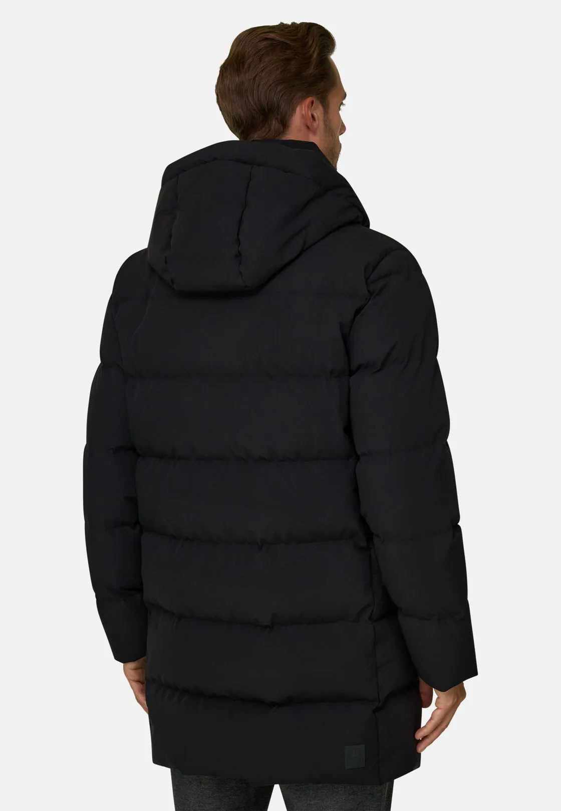 Boggi, Parka In Tessuto Tecnico Imbottito In Piuma D`oca, Uomo, Nero, Taglia: XL - immagine 4