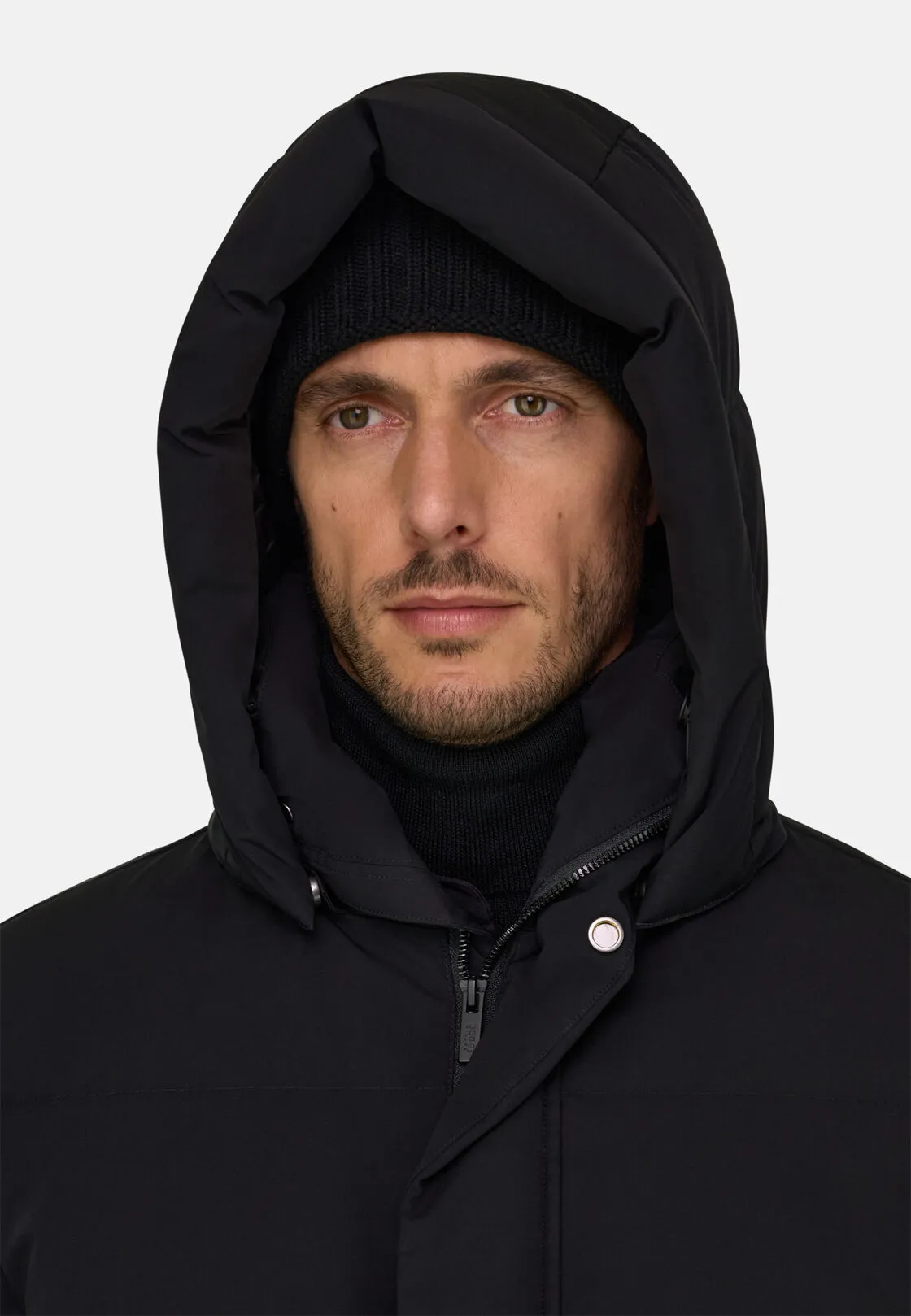 Boggi, Parka In Tessuto Tecnico Imbottito In Piuma D`oca, Uomo, Nero, Taglia: XL - immagine 5