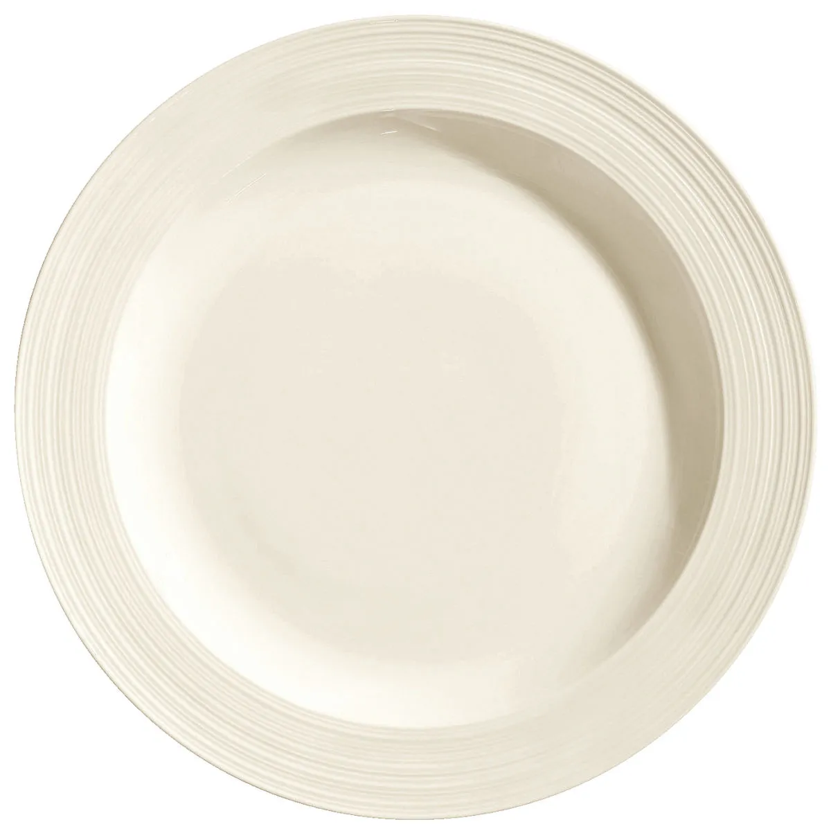 6x VEGA Piatto Skyline piano, con bordo; 25.5 cm (Ø); bianco crema; rotonda; 6 pz. / Pacco - immagine 1