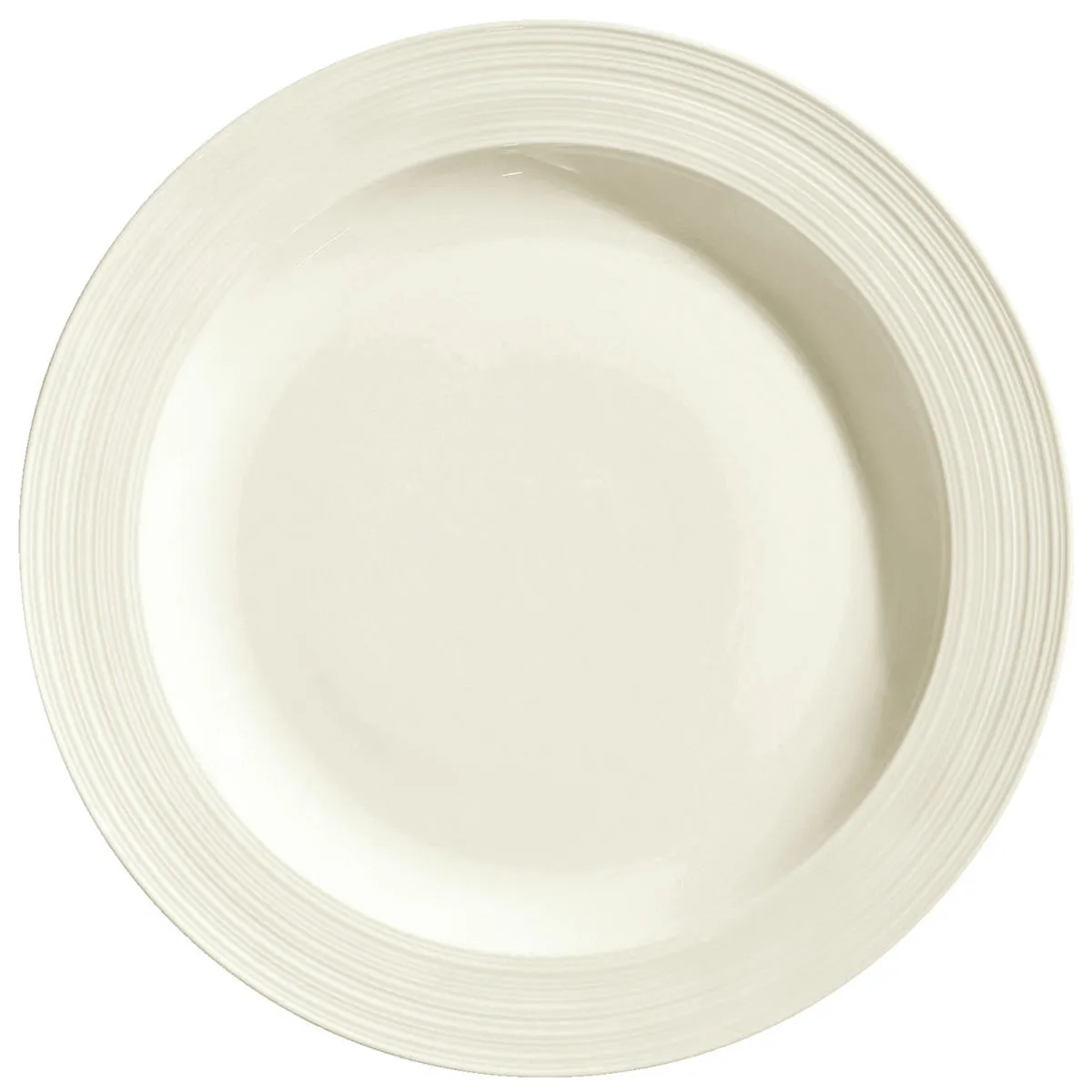 6x VEGA Piatto Skyline piano, con bordo; 28 cm (Ø); bianco crema; rotonda; 6 pz. / Pacco - immagine 1