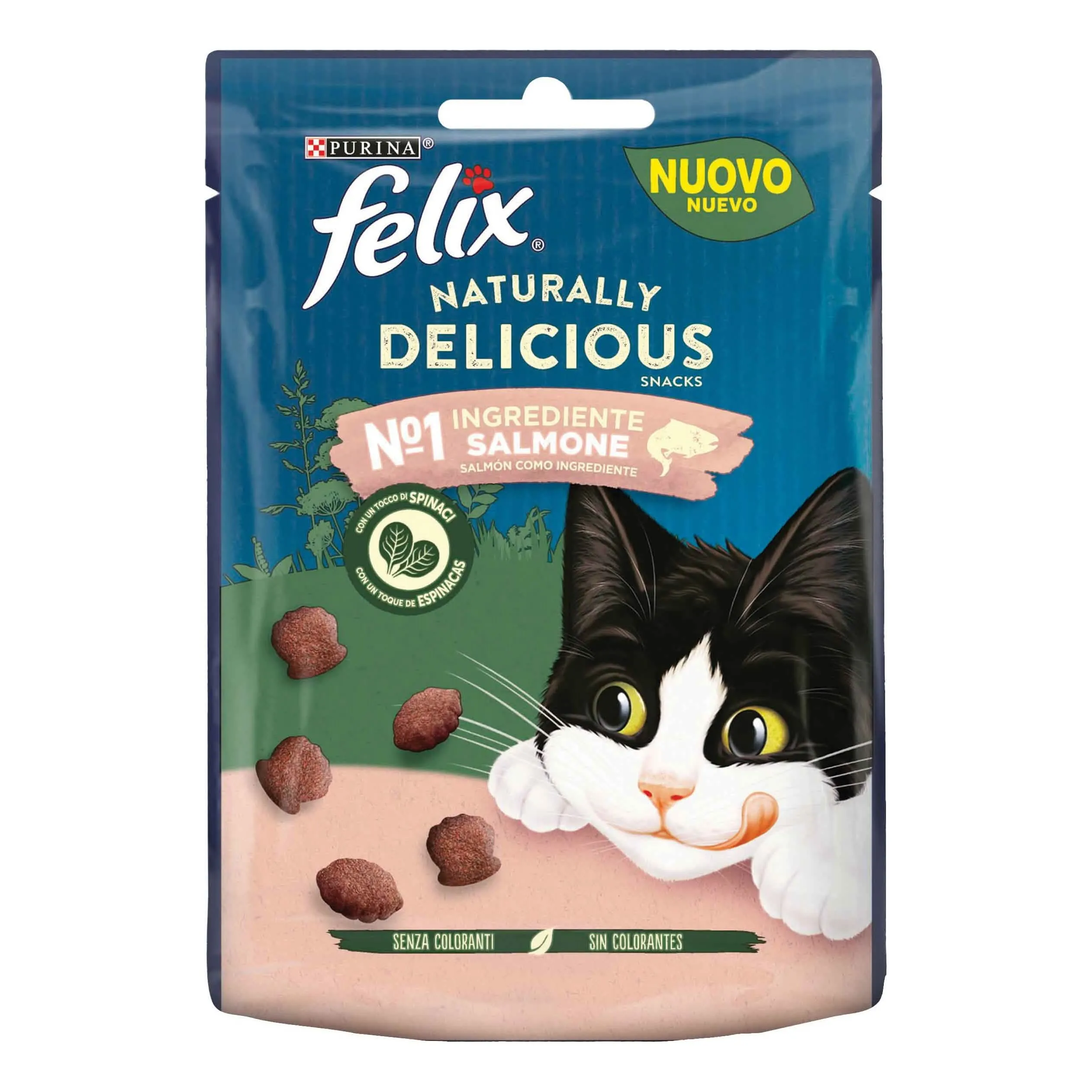 Felix naturally delicious salmone un tocco di spinaci 50 g - immagine 1