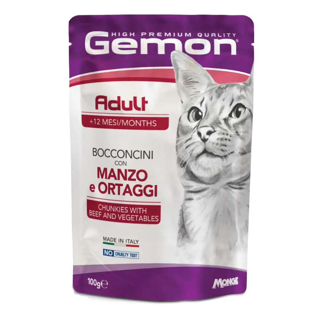 Gemon adult bocconcini manzo verdure 100 g - immagine 1