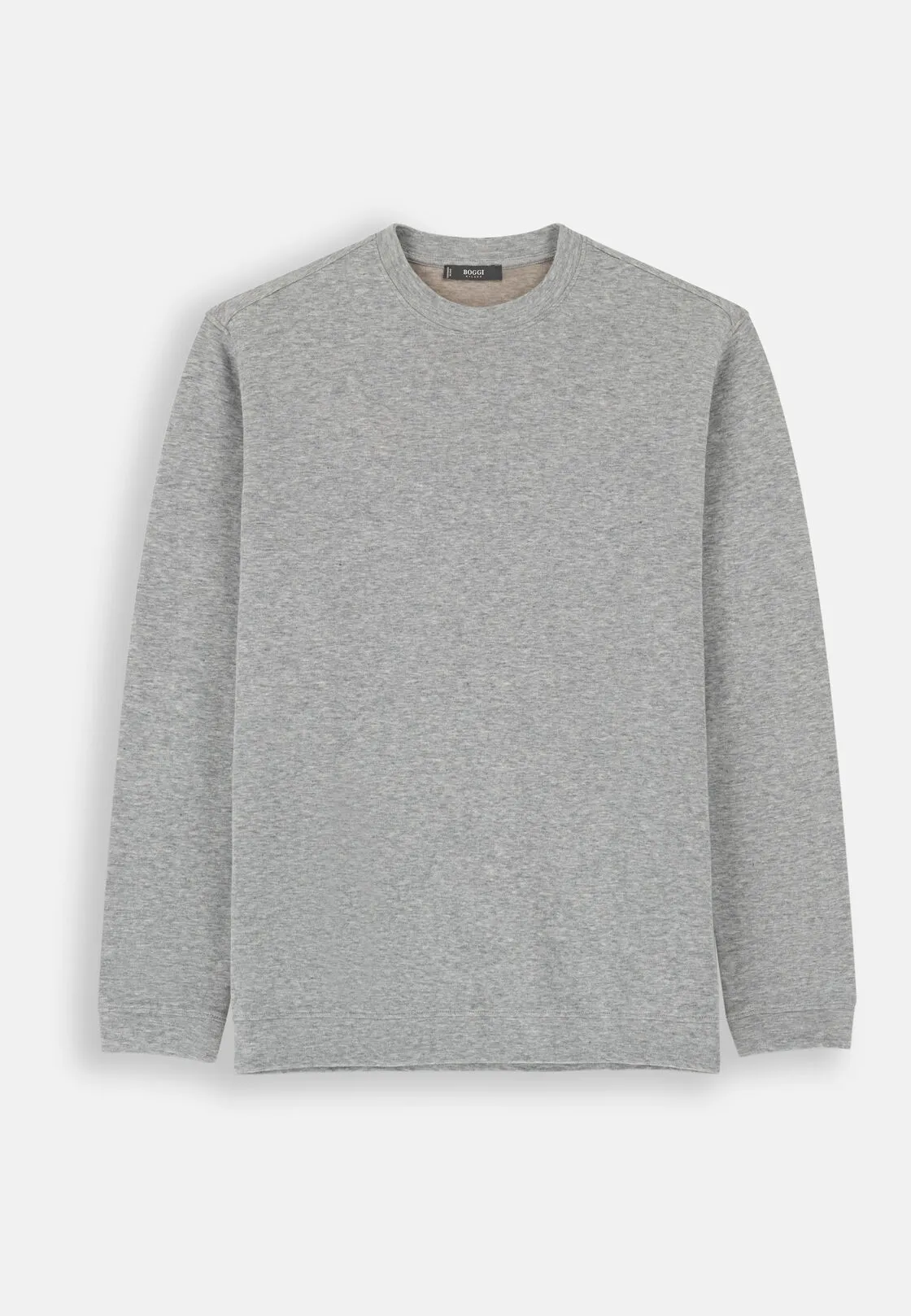 Boggi, T-shirt In Jersey Cotone E Cashmere Melange, Uomo, Grigio, Taglia: XXL - immagine 5