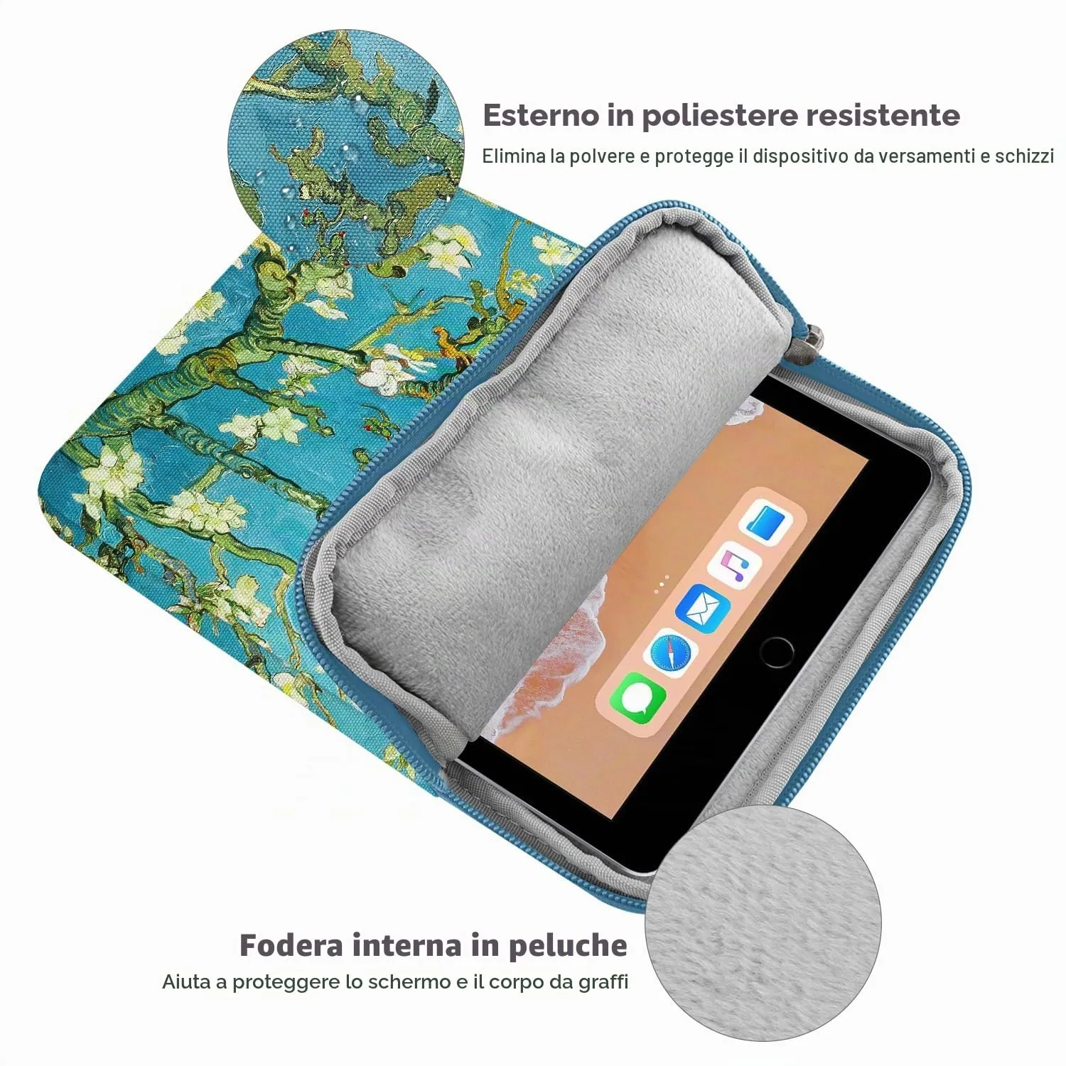 MoKo Borsa Sleeve per Tablet 9-11 Pollici, Imbottita - immagine 3
