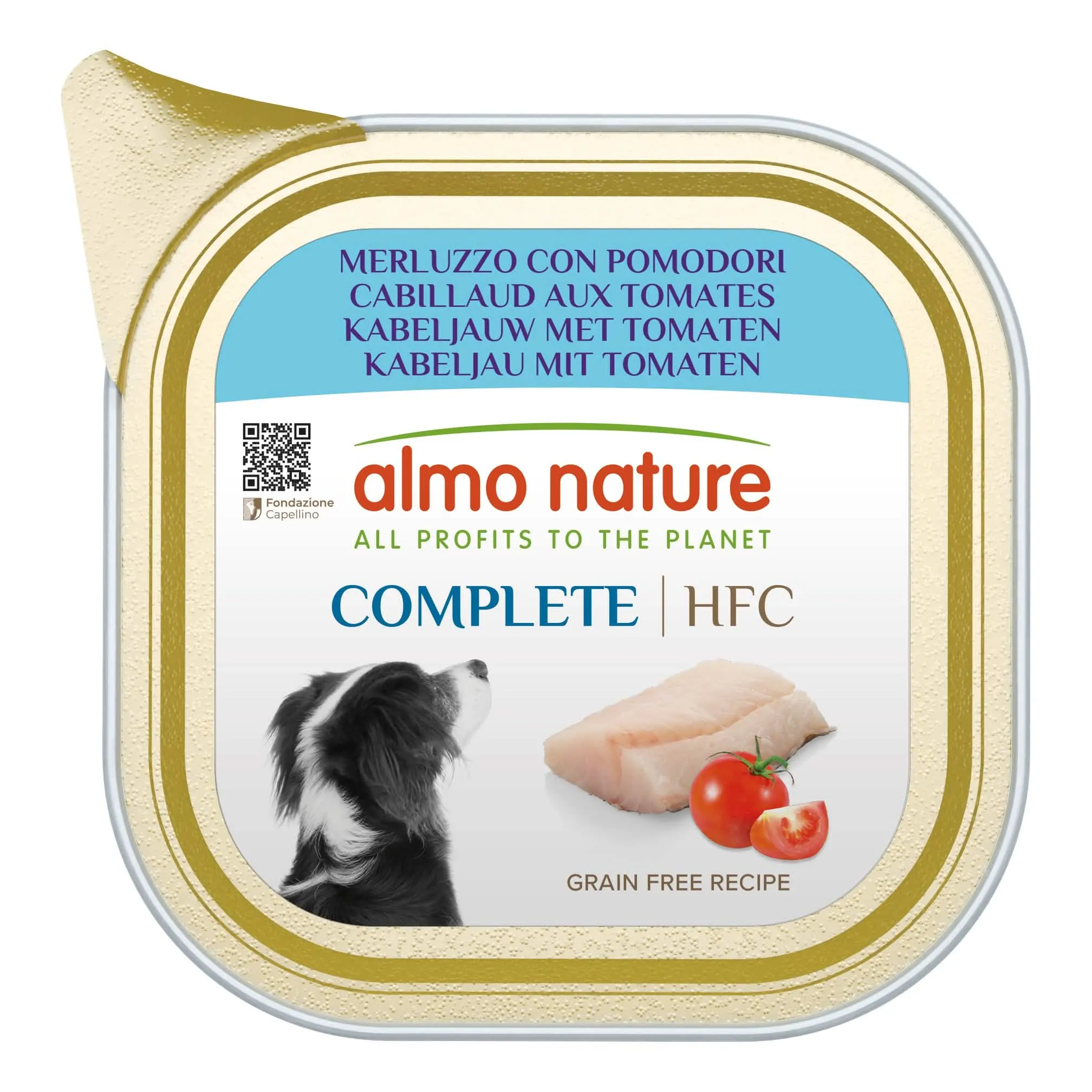 Hfc dog complete merluzzo pomodori 150 g - immagine 1
