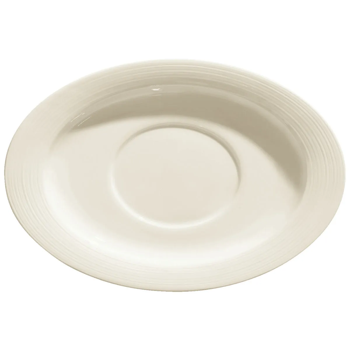 4x VEGA Piattino per salsiera Skyline; 23.5x16 cm (LxL); bianco crema; ovale; 4 pz. / Pacco - immagine 1