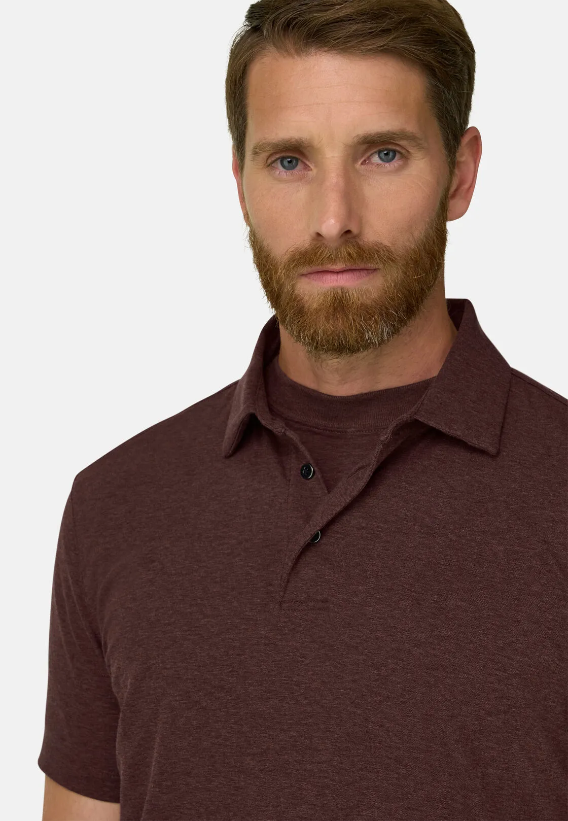 Boggi, Polo In Piqué In Misto Cotone B Tech, Uomo, Rouge, Taglia: M - immagine 3