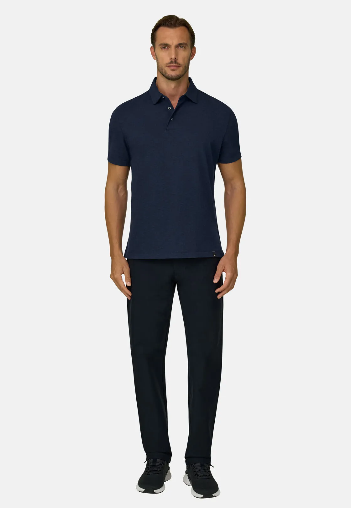 Boggi, Polo In Piqué In Misto Cotone B Tech, Uomo, Navy, Taglia: XXL - immagine 2