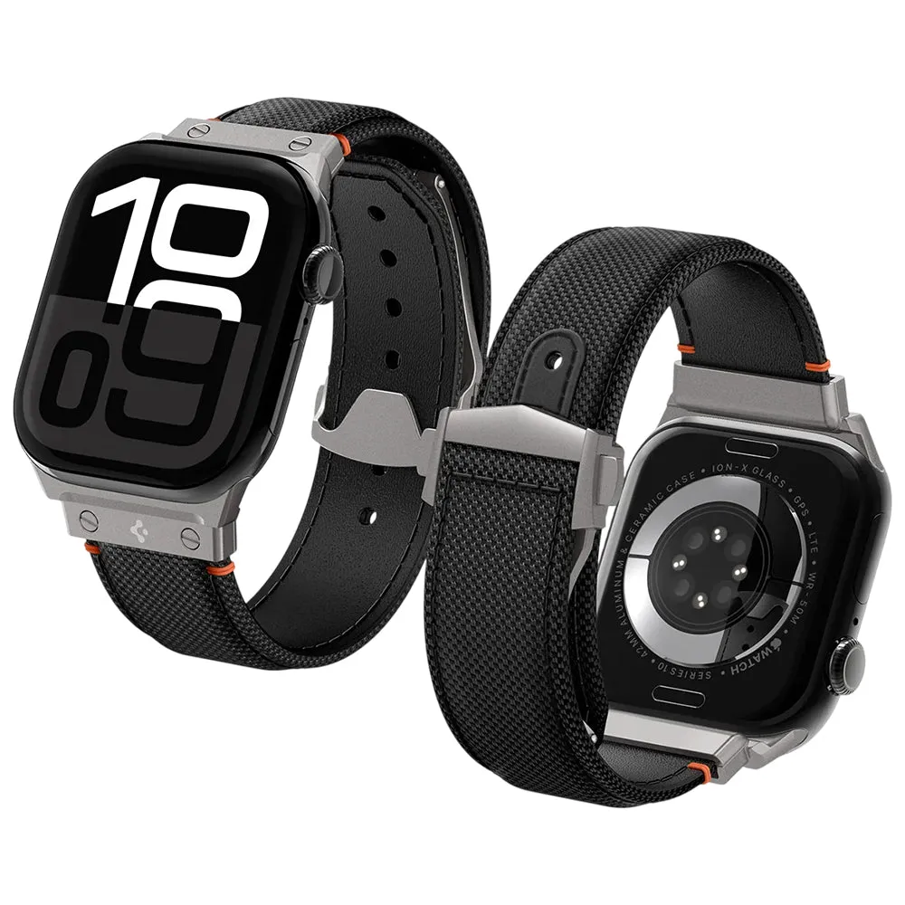 Cinturino Spigen Classic Fit per Apple Watch 49mm / 46mm / 45mm / 44mm / 42mm Series, Nero AMP09304 - immagine 1