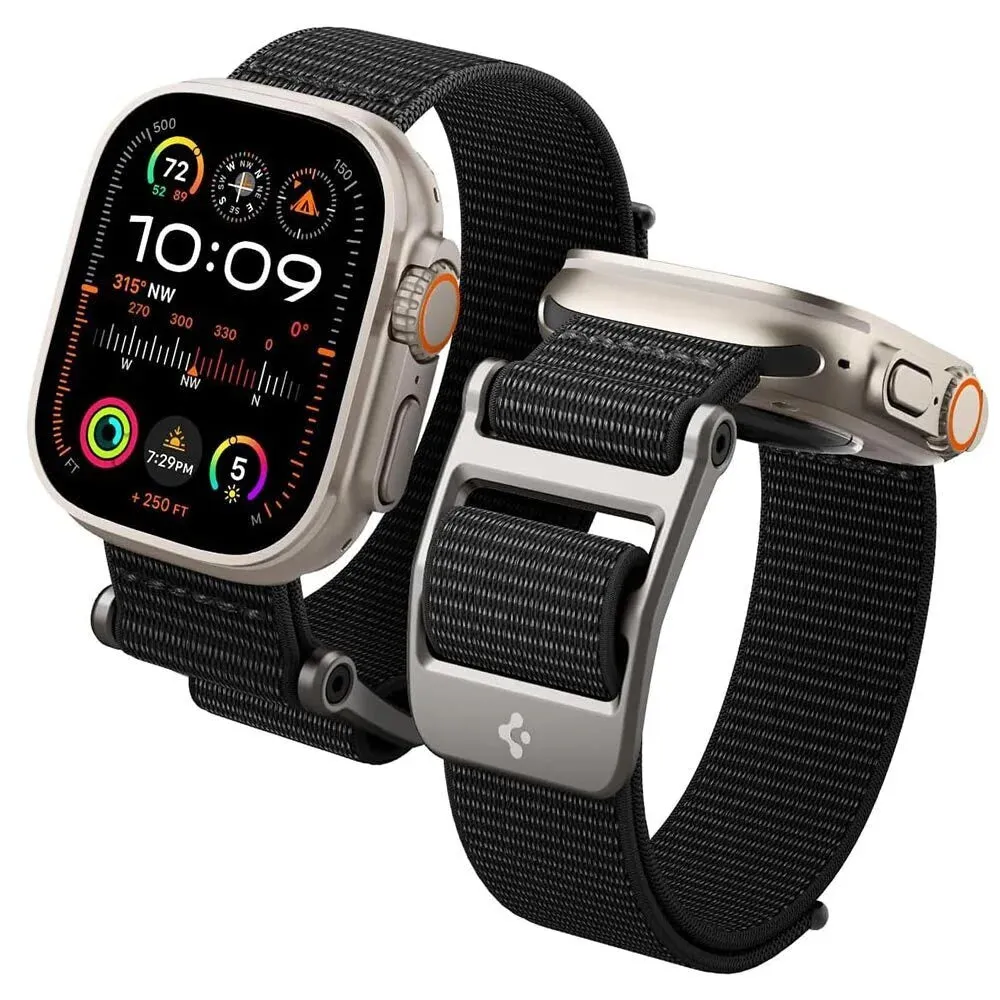 Cinturino Spigen DuraPro Flex per Apple Watch 49mm / 46mm / 45mm / 44mm Series, Nero AMP02465 - immagine 1