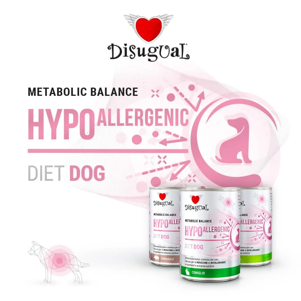 DISUGUAL Cane Diete Ipoallergenico Quaglia 400 gr - immagine 1