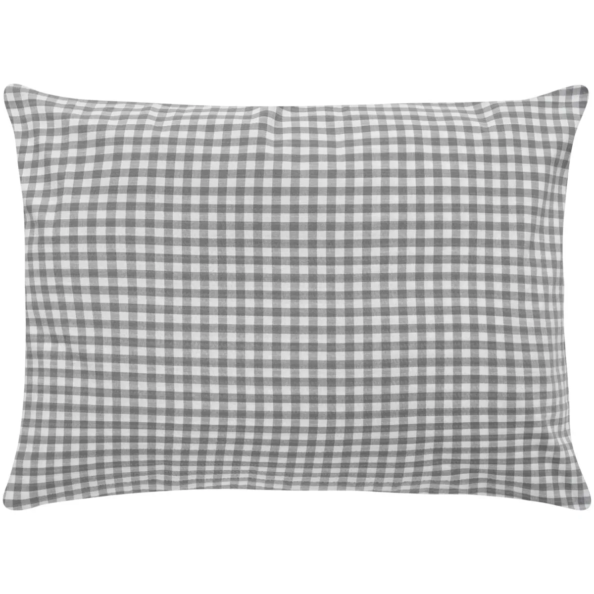 ERWIN M. Federa cuscino letto Tux Seersucker no stiro; 60x80 cm (LxL); grigio - immagine 1