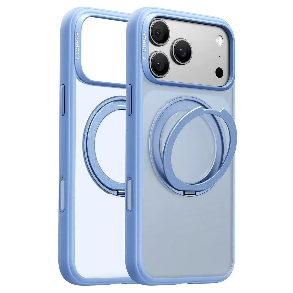 Custodia MagSafe per Apple iPhone 18 Pro Max / 17 Pro Max, Torras, Ostand O1 Guardian, Blu - immagine 1