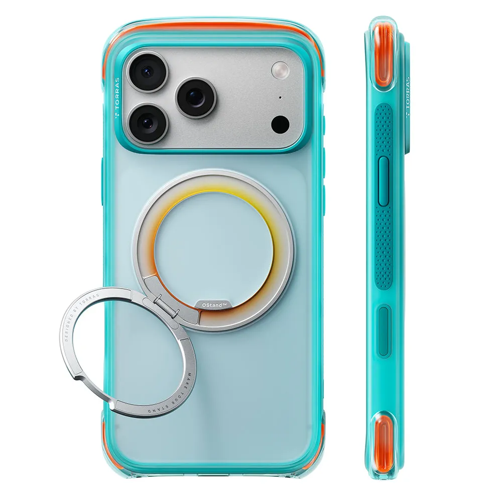 Custodia MagSafe per Apple iPhone 18 Pro Max / 17 Pro Max, Torras, O3 Air Core, Turchese - immagine 1