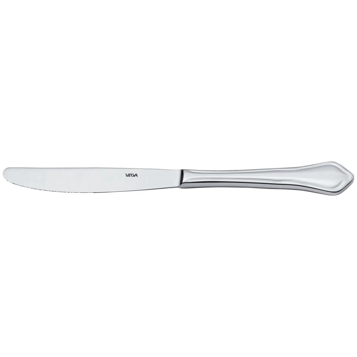 12x VEGA Coltello da tavola Chippendale forgiato; 22.6 cm (L); argento, manico argento; 12 pz. / Pacco - immagine 1