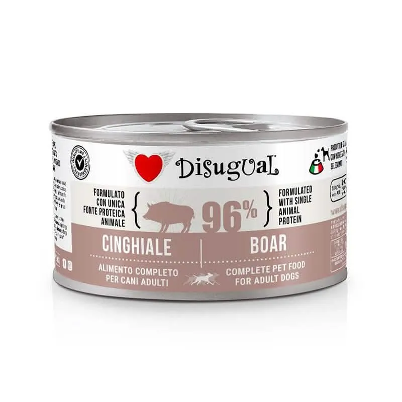 DISUGUAL Cane Adulto Monoproteico Cinghiale in Lattina 150 gr - immagine 1
