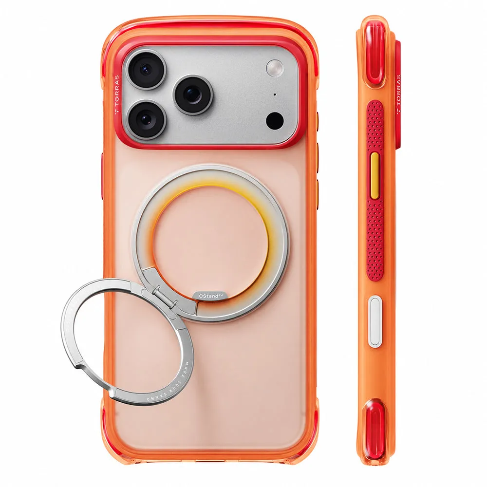 Custodia MagSafe per Apple iPhone 18 Pro / 17 Pro, Torras, O3 Air Core, Arancione - immagine 1