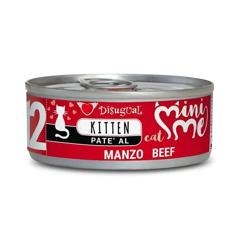 DISUGUAL GATTO MINIME (12) KITTEN MANZO LATTINA 85 GR - immagine 1