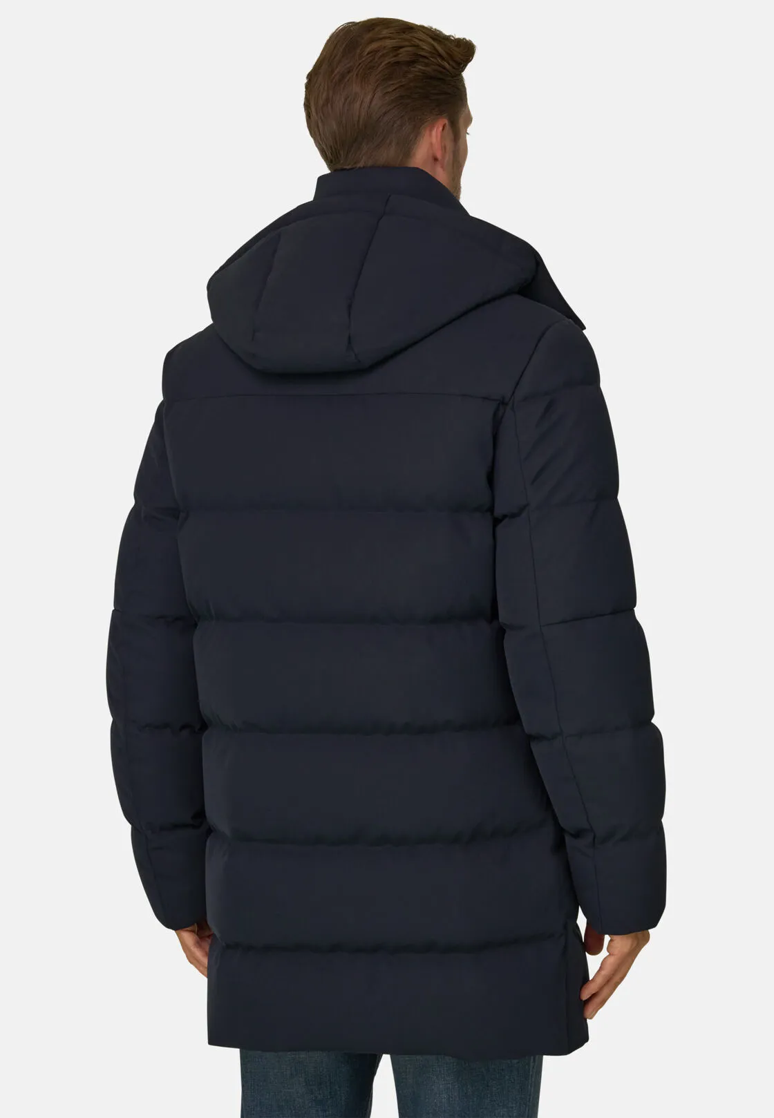 Boggi, Parka Imbottito In Piuma D'oca B Tech, Uomo, Navy, Taglia: M - immagine 4