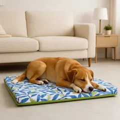 PetUp Materassino Sfoderabile Blu e Verde 50 x 80 cm - immagine 1