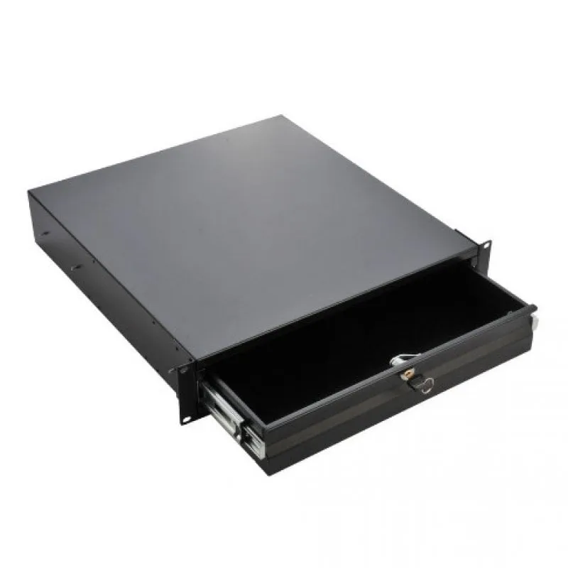 Cassetto Scorrevole Kimex per Armadio Rack 19" 2U - immagine 1