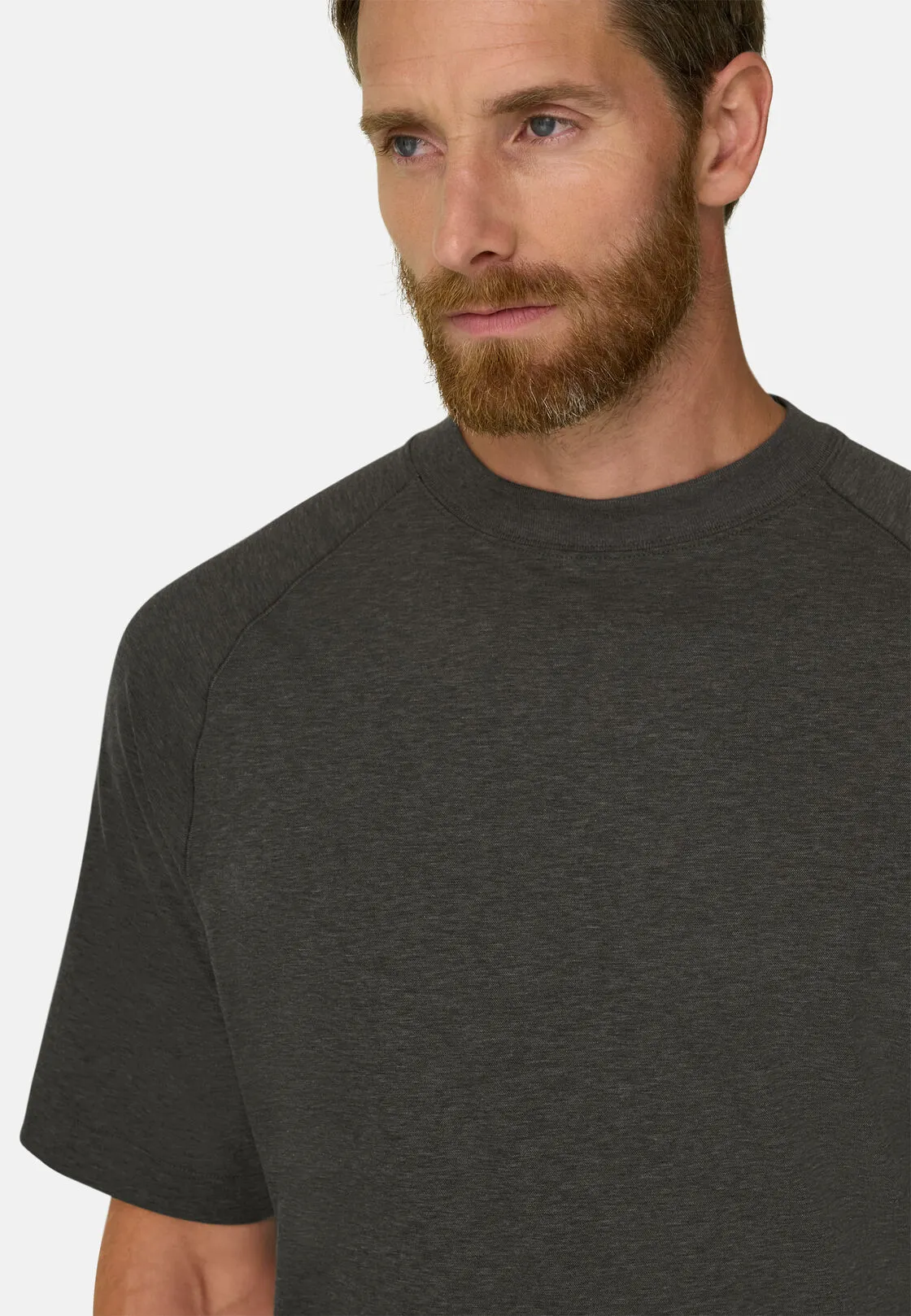 Boggi, T-shirt In Piqué Misto Cotone Melange B Tech, Uomo, Verde, Taglia: XXL - immagine 3