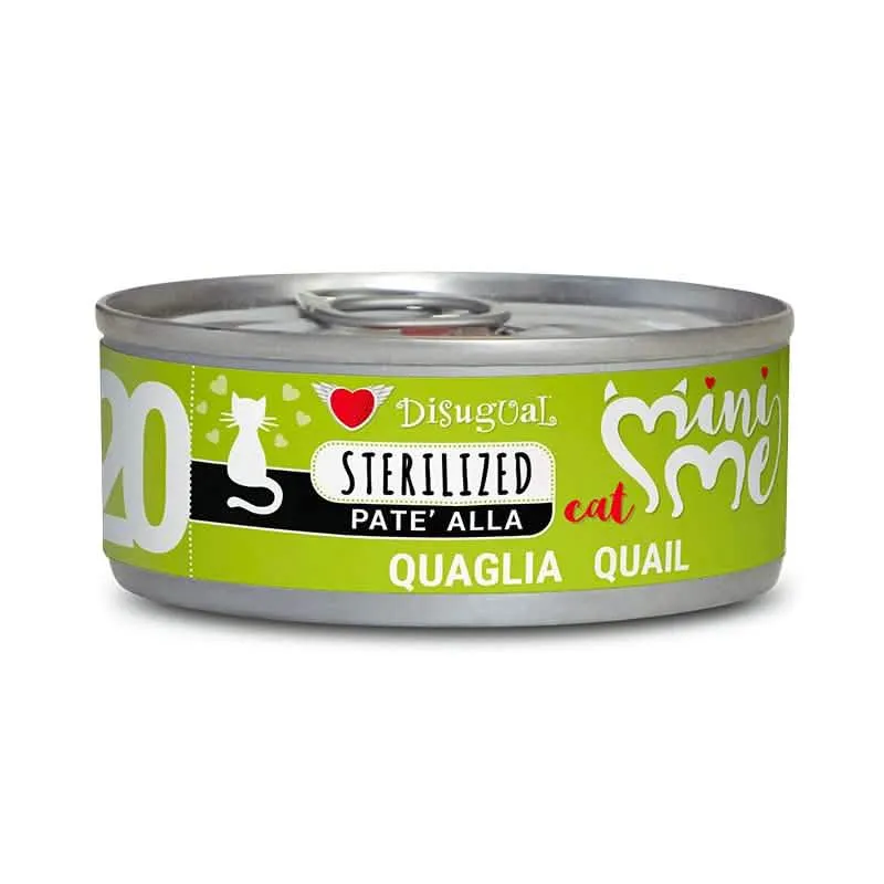 DISUGUAL GATTO MINIME (20) ADULTO STERILIZZATO QUAGLIA LATTINA 85 GR - immagine 1