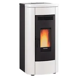 Stufa pellet 8kW KLAUDIA AD Evo White 5 stelle Classe A+ 1297102 - immagine 1