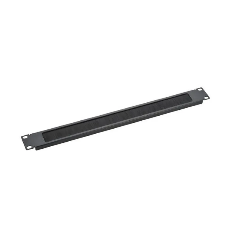 Pannello passacavi Kimex per armadio rack 19" con spazzola 1U - immagine 1
